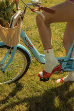 BUNDLE 4th of July Charm Socks (Cream & Red)