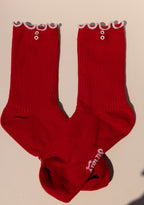 RED LIMITED EDITION 4th of July Flag Charm Socks
