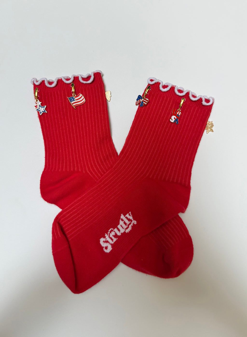RED LIMITED EDITION 4th of July Socks (4 Charm)